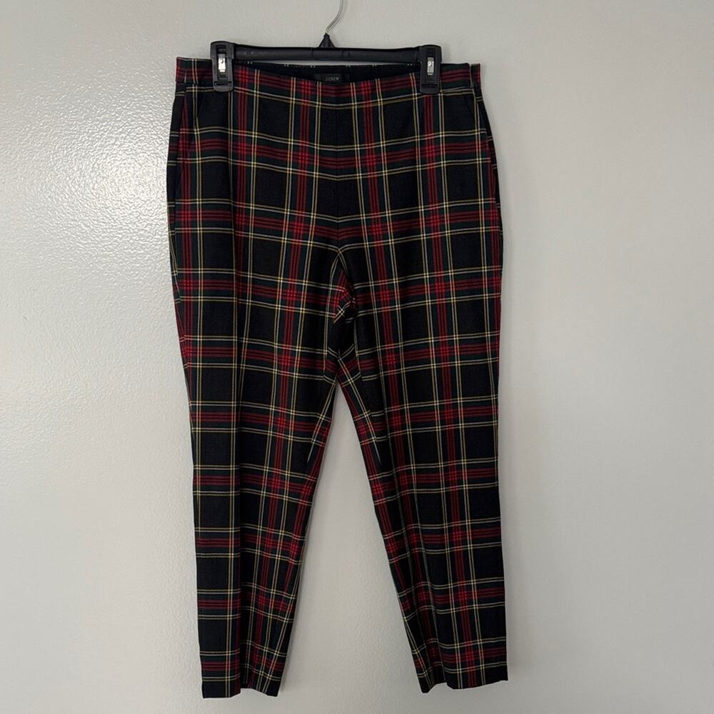 J.Crew Women's Plaid Trousers Ankle Size 10 Office Business Casual Holiday Fall